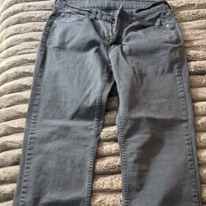 Levi's Men's Charcoal Straight Leg Jeans